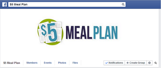 $5 Meal Plan Facebook Group